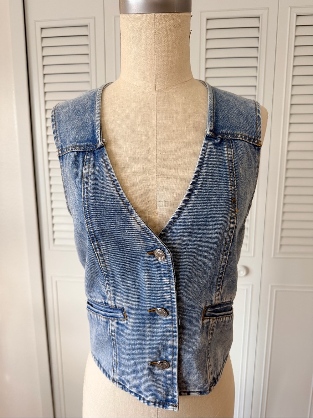 Ci Sono Light Blue Denim Vest
